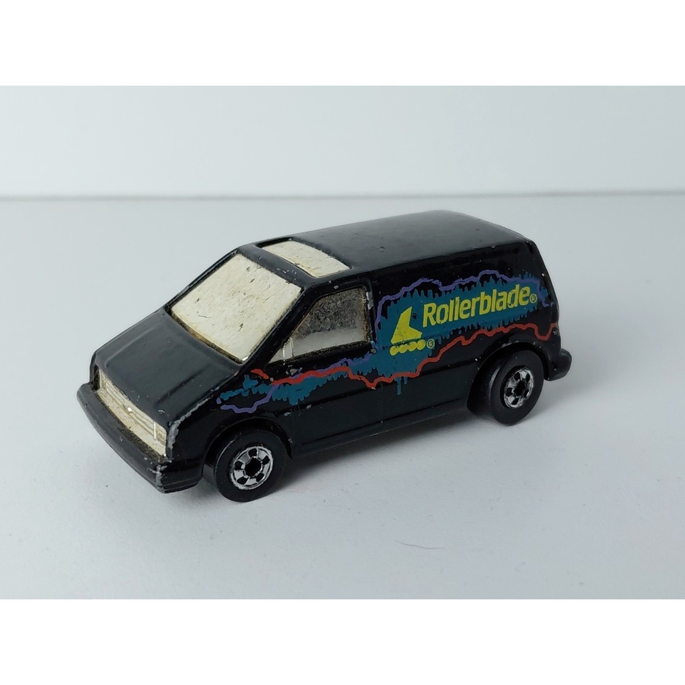 Hot Wheels Ford Aerostar Van Rollerblade Chrome Windshield 1985 Black Malaysia